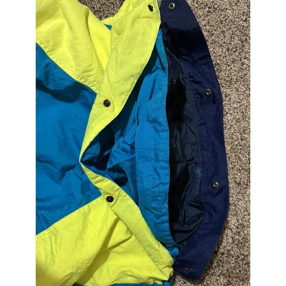 Vintage ROFFE Men’s Skyrider Ski Jacket Medium Teal 80/90s Neon Thinsulate USA - Picture 6 of 8